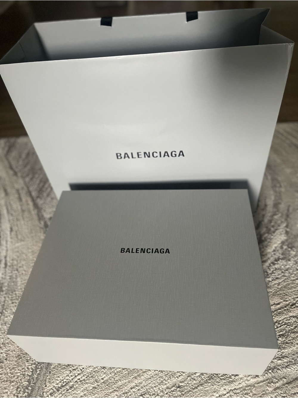 Balenciaga Designer Box & Shopping Bag
